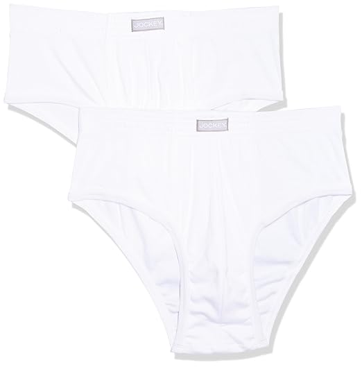 Jockey Men's Cotton briefs Modern Solid Brief (Pack of 2)