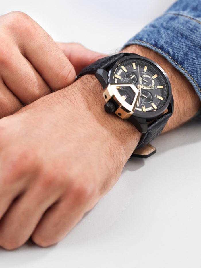 Police Underlined Men&#39;s Watch