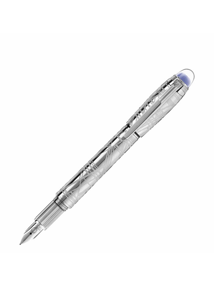 STARWALKER SPACE BLUE METAL FOUNTAIN PEN