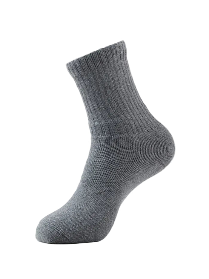 Compact Cotton Terry Crew Length Socks With StayFresh Treatment