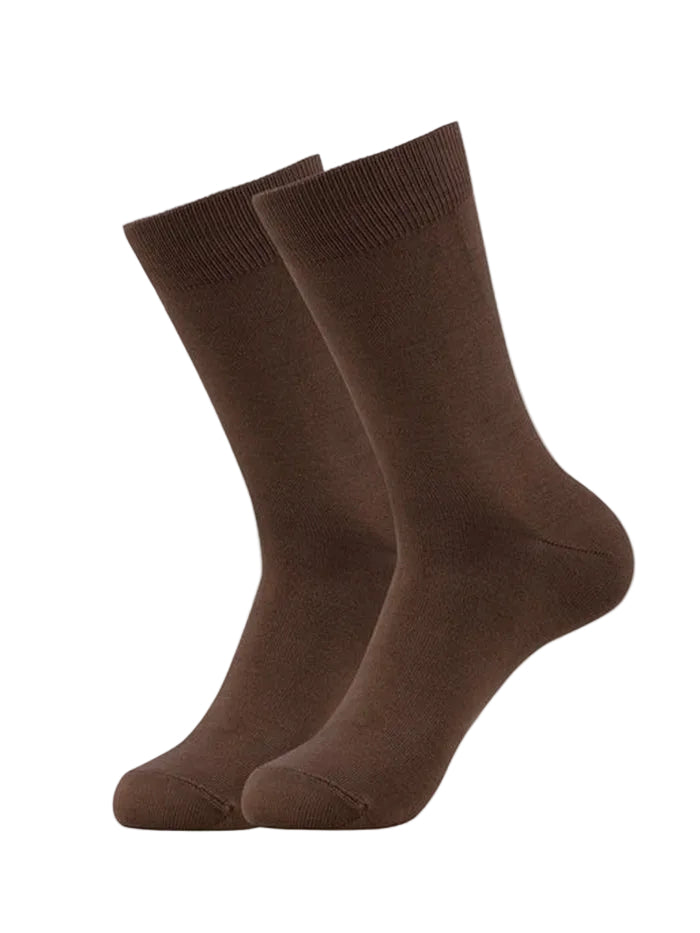 Mercerized Cotton Elastane Stretch Crew Length Socks with StayFresh Treatment