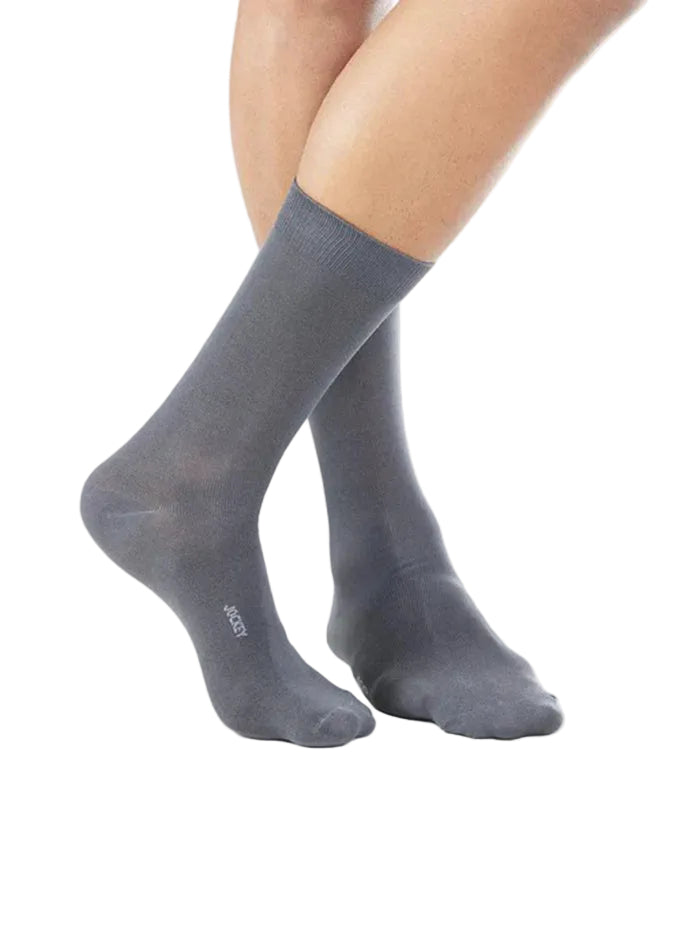 Mercerized Cotton Elastane Stretch Crew Length Socks with StayFresh Treatment