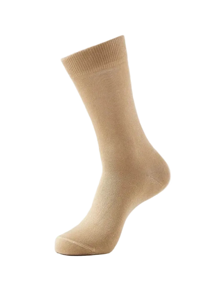 Mercerized Cotton Elastane Stretch Crew Length Socks with StayFresh Treatment