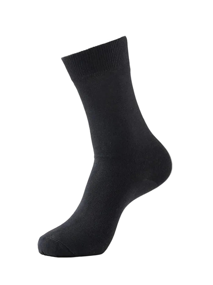 Mercerized Cotton Elastane Stretch Crew Length Socks with StayFresh Treatment