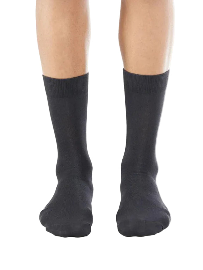 Mercerized Cotton Elastane Stretch Crew Length Socks with StayFresh Treatment