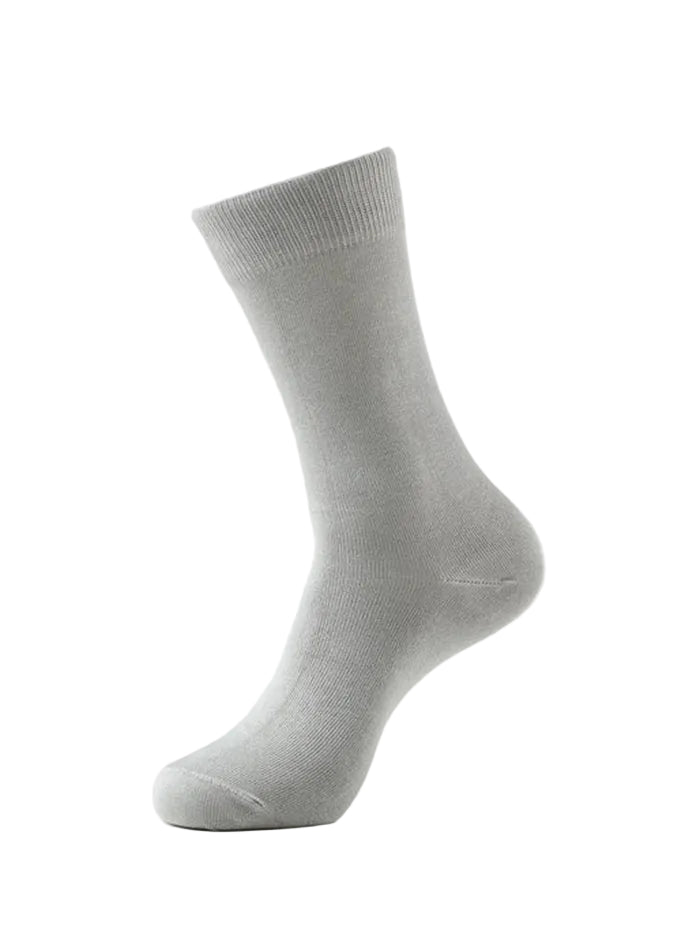 Mercerized Cotton Elastane Stretch Crew Length Socks with StayFresh Treatment