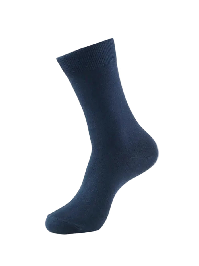 Mercerized Cotton Elastane Stretch Crew Length Socks with StayFresh Treatment