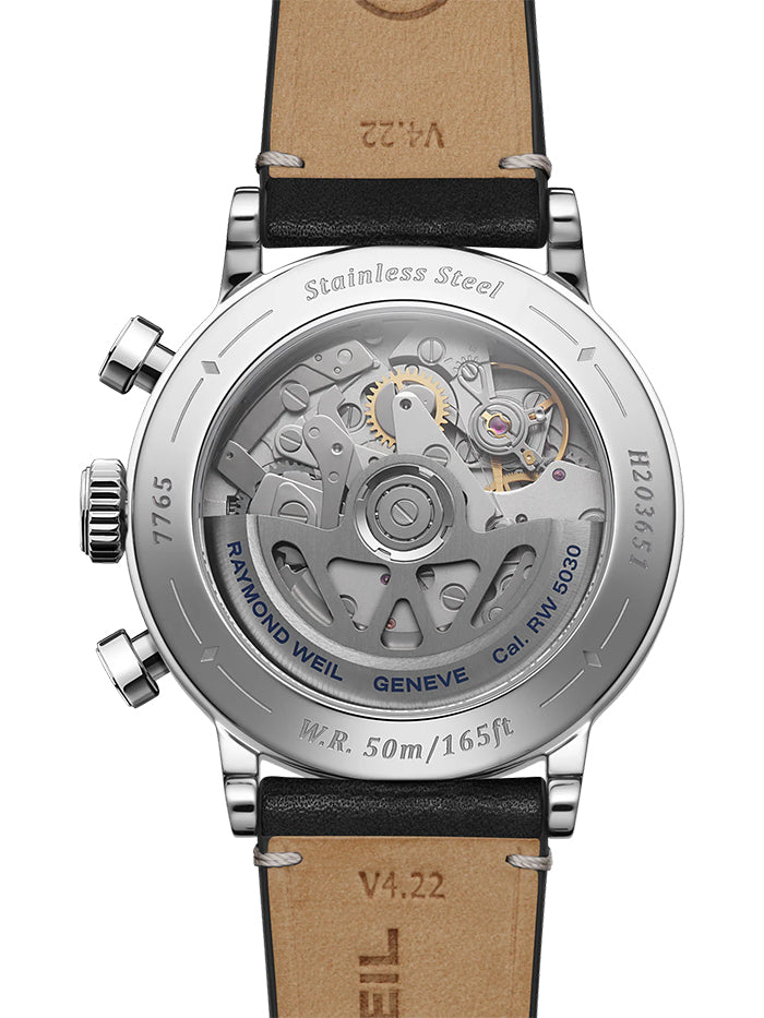 RAYMOND WEIL MILLESIME AUTOMATIC CHRONOGRAPH BLACK WATCH