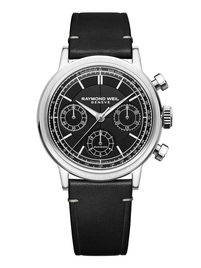 RAYMOND WEIL MILLESIME AUTOMATIC CHRONOGRAPH BLACK WATCH