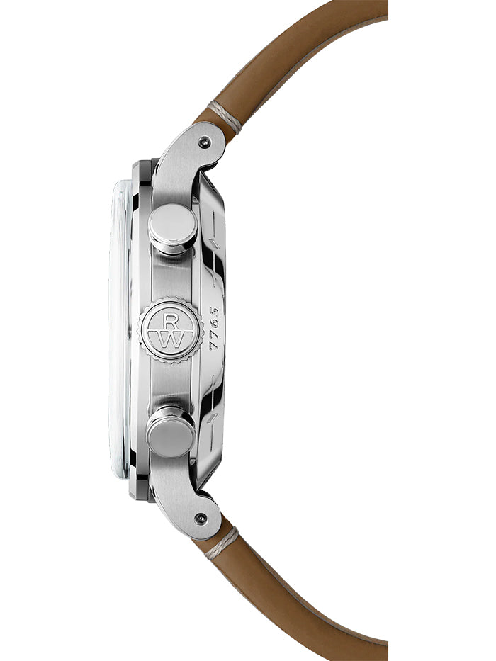 RAYMOND WEIL AUTOMATIC TRI-COMPAX CHRONOGRAPH LEATHER STRAP WATCH