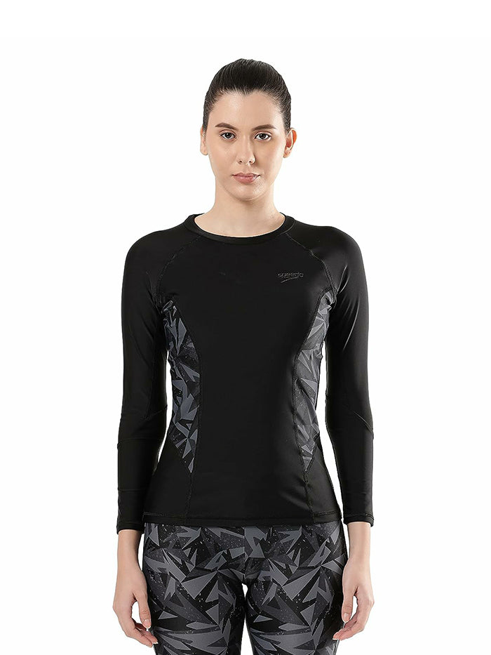 Speedo Adult Female HYPERBOOM ALLOVER RASHTOP - 812308G718