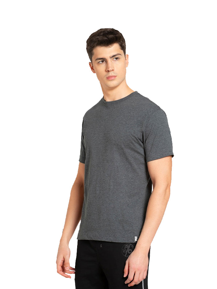 Men&#39;s Solid Round Neck Half Sleeve T-Shirt