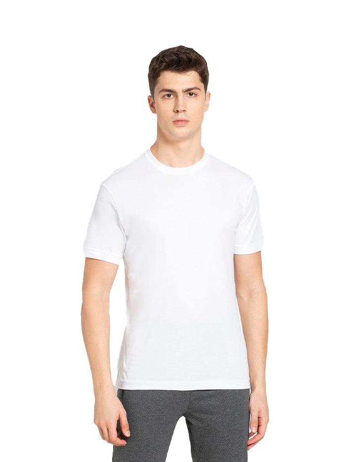 Men's Cotton Solid Round Neck Half Sleeve T-Shirt