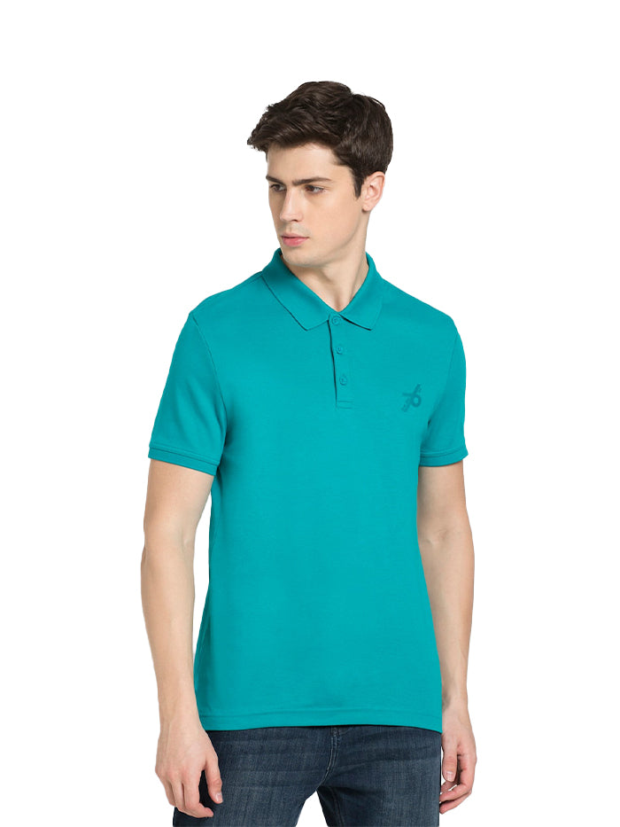 Men's Deep Atlantis Combed Half Sleeve Polo T-Shirt