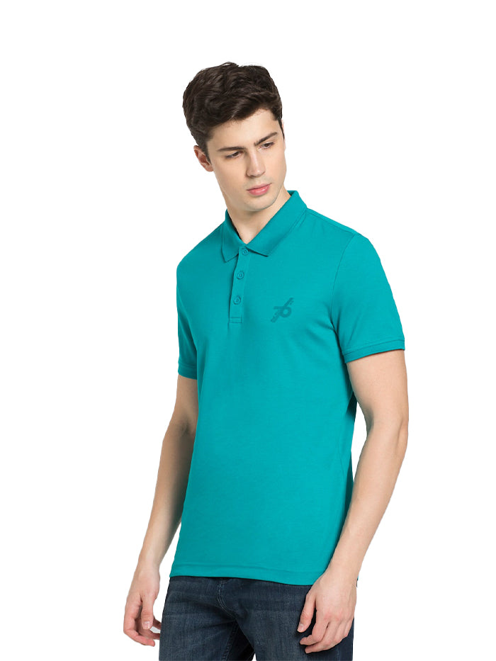 Men's Deep Atlantis Combed Half Sleeve Polo T-Shirt