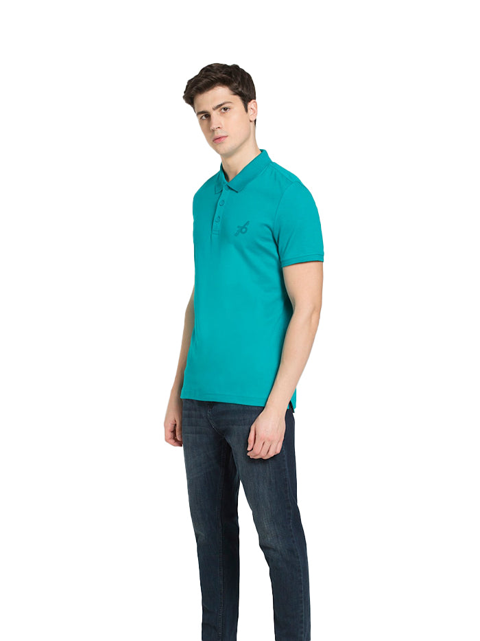 Men&#39;s Deep Atlantis Combed Half Sleeve Polo T-Shirt