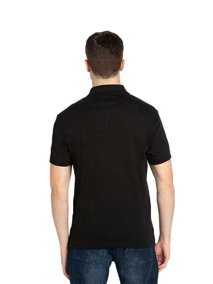 Men&#39;s Cotton Rich Solid Half Sleeve Polo T-Shirt