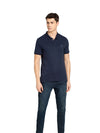 Men&#39;s Navy Cotton Half Sleeve Polo T-Shirt