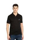 Men&#39;s Black Cotton Polo T-Shirt