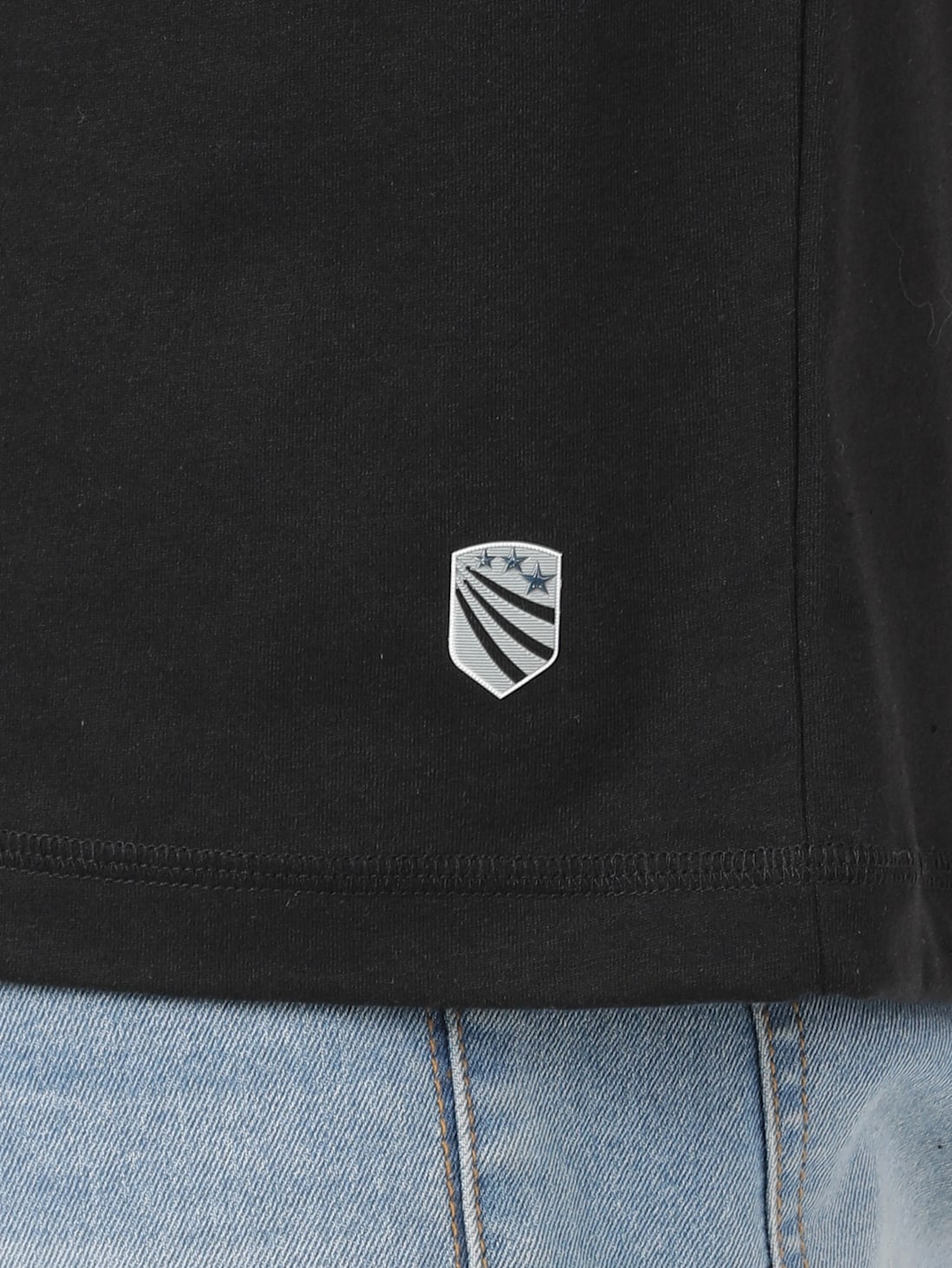 Men&#39;s Black print T-Shirt