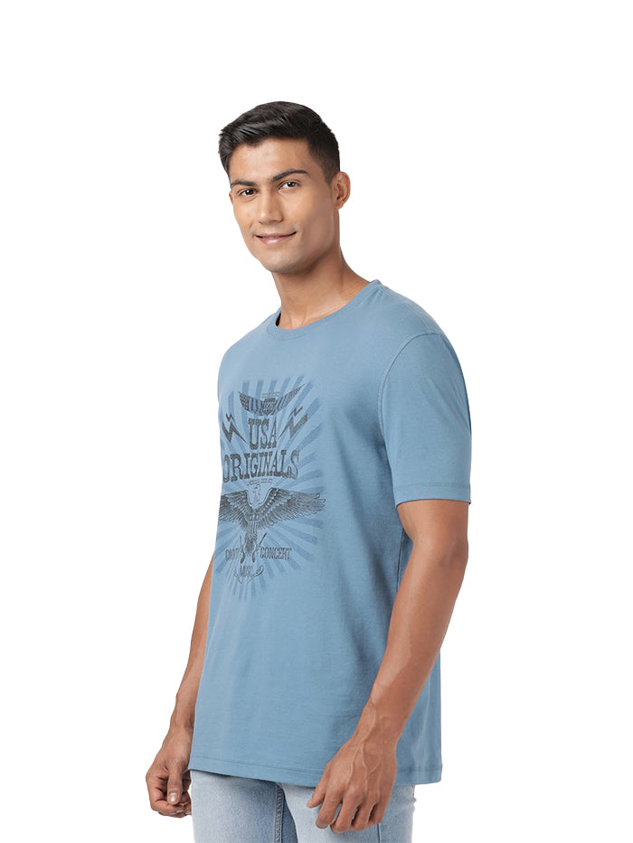 Men's Cotton Round Neck Half Sleeve T-Shirt