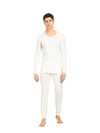 Men&#39;s White Soft Touch Thermal Long Johns