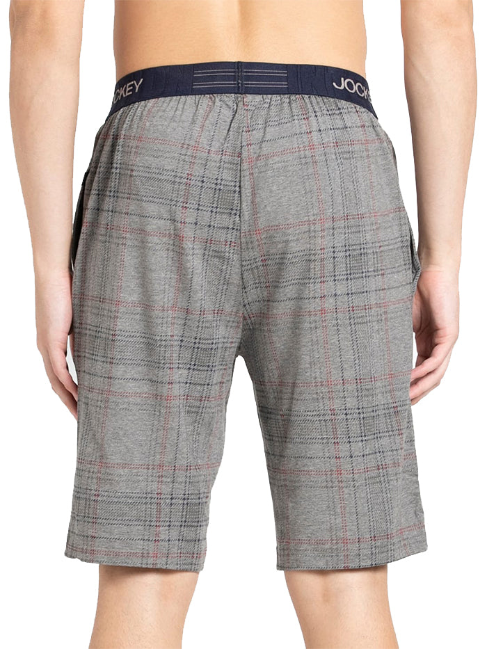 Men&#39;s Cotton Regular Fit Checkered Sleep Shorts