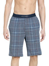 Men&#39;s Regular Fit Checkered Sleep Shorts