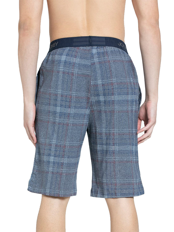 Men's Regular Fit Checkered Sleep Shorts