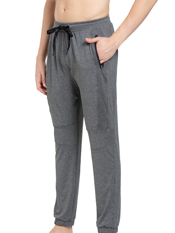 Men's Microfiber Elastane Stretch Slim Fit Joggers
