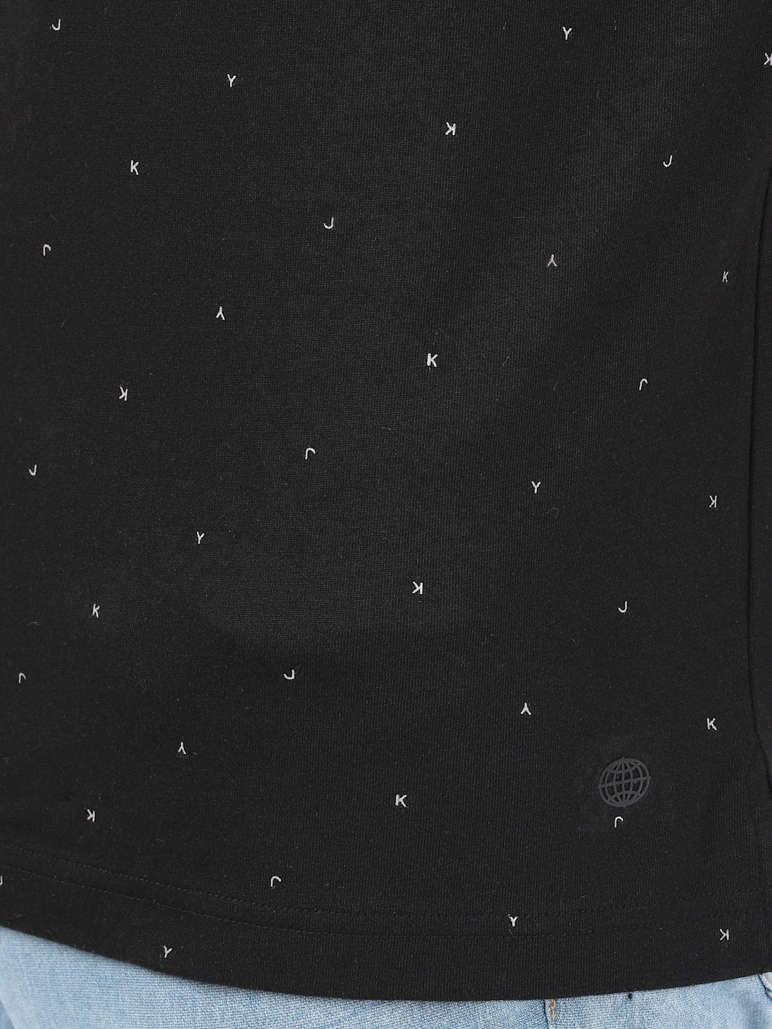 Men&#39;s Black Micro T-Shirt