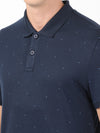 Men&#39;s Navy Tencel Micro Modal And Cotton T-Shirt