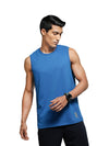 Men&#39;s Blue Combed Cotton Blend Breathable