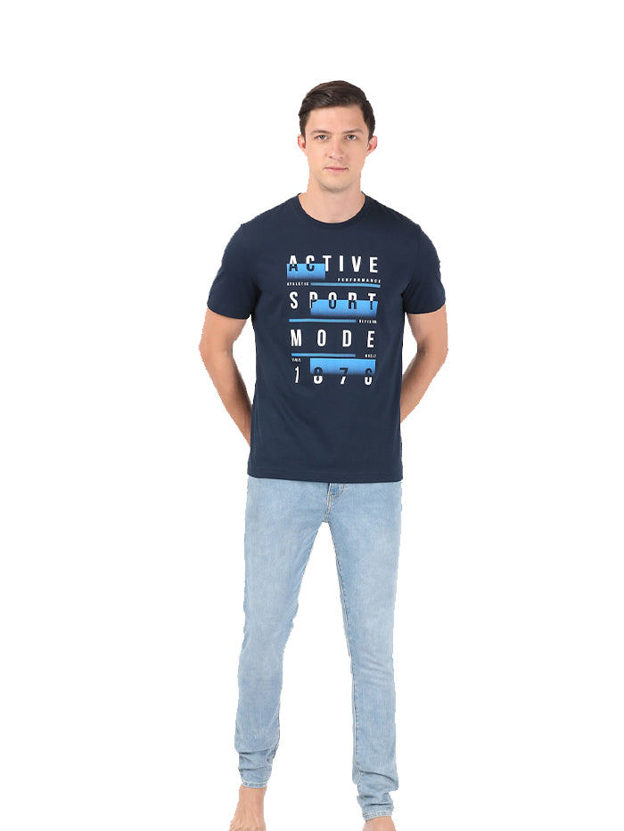 Men&#39;s Round Neck Half Sleeve T-Shirt