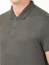 Men&#39;s Deep Olive Tencel T-Shirt