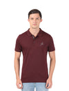 Men&#39;s Wine Half Sleeve Polo T-Shirt