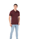 Men&#39;s Wine Half Sleeve Polo T-Shirt