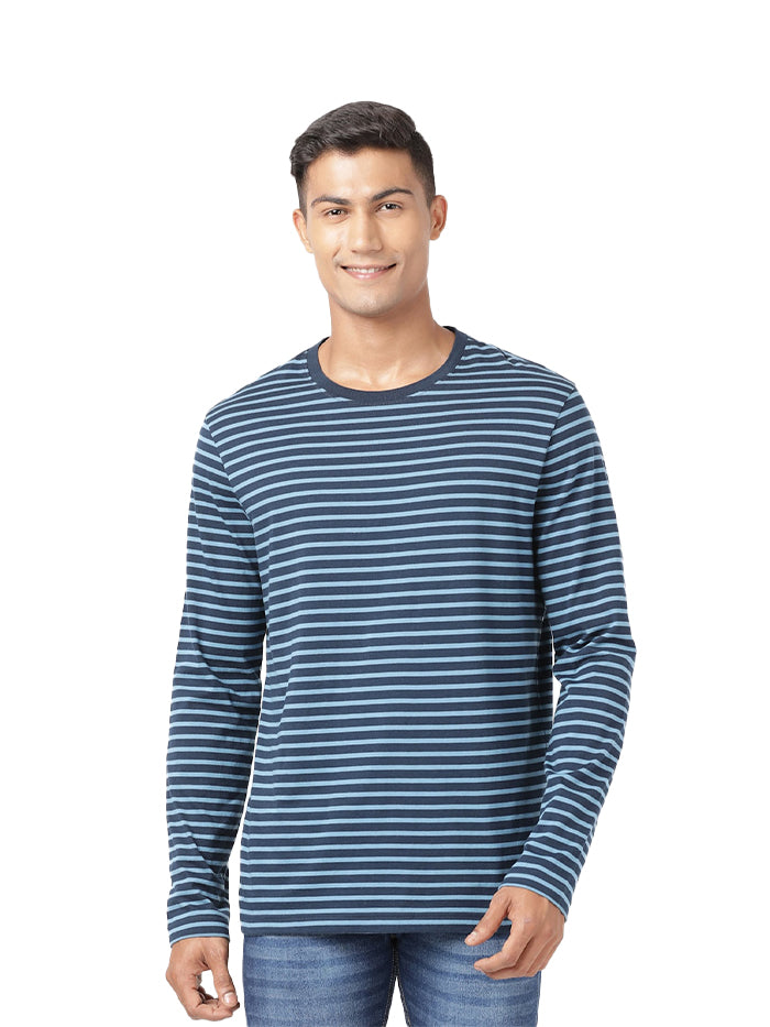 Men's Cotton Rich Striped T-Shirt