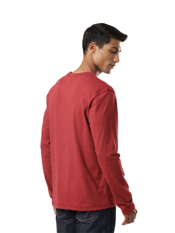 Men's Cotton Rich Solid Full Sleeve T-Shirt