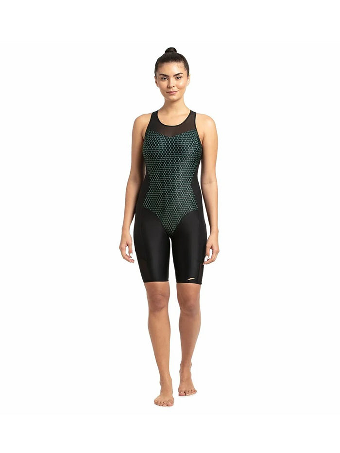 Mesh Panel Legsuit One-Piece - 812336D712