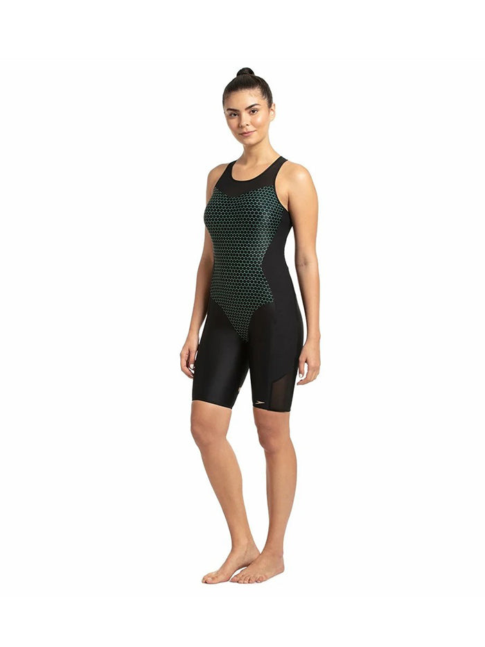 Mesh Panel Legsuit One-Piece - 812336D712