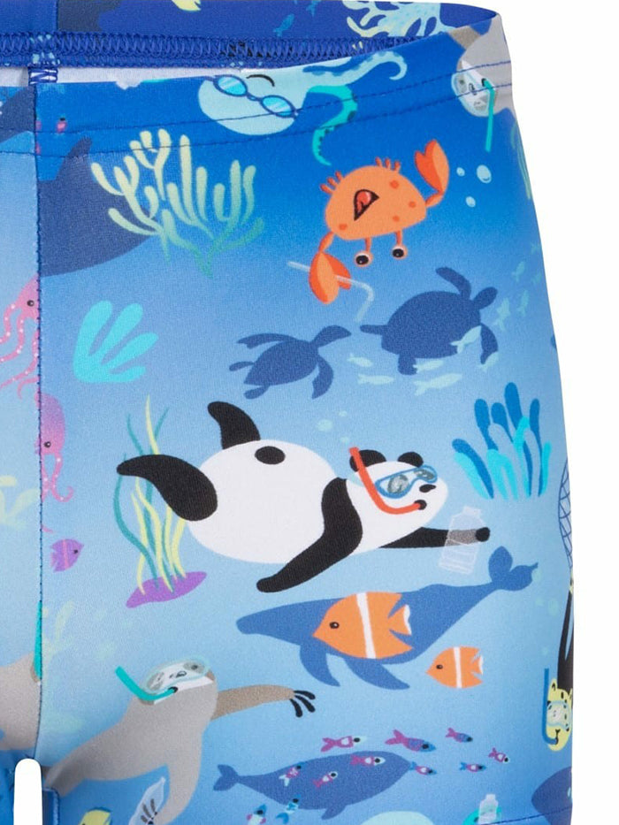 Jungle Terry Digital Allover Aquashort - 80539415163