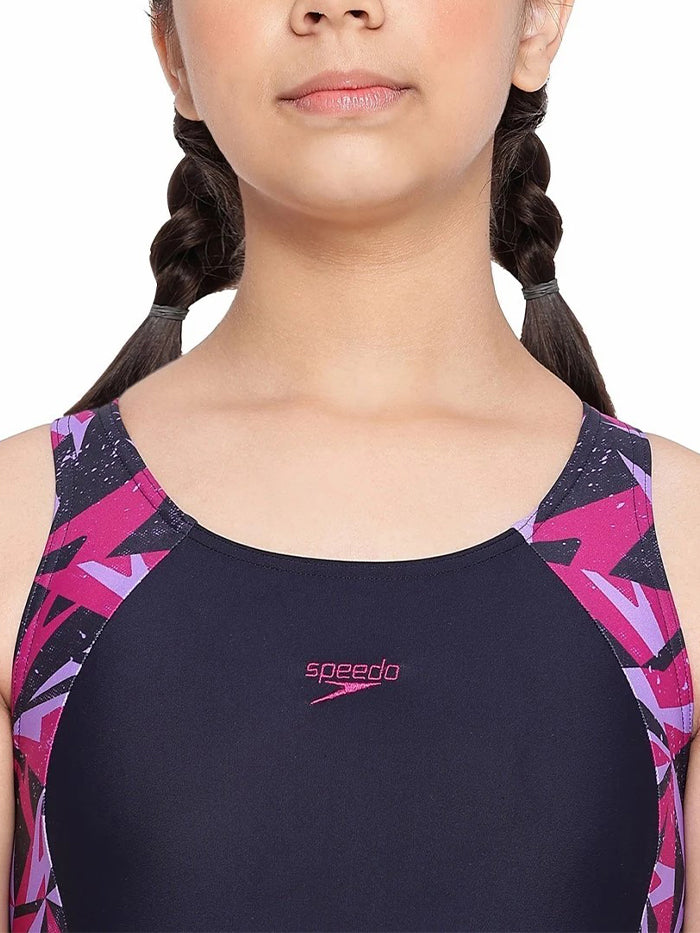 Speedo Junior Female Hyperboom Splice Mback Legsuit - 81239214441