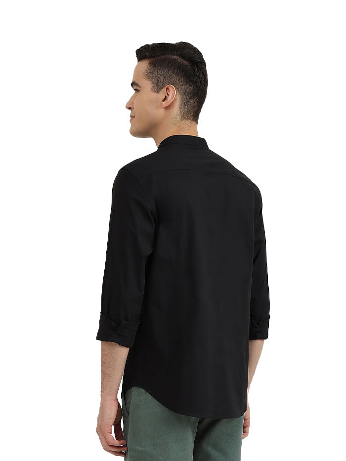 UNITED COLORS OF BENETTON MENS SLIM FIT SOLID SHIRT