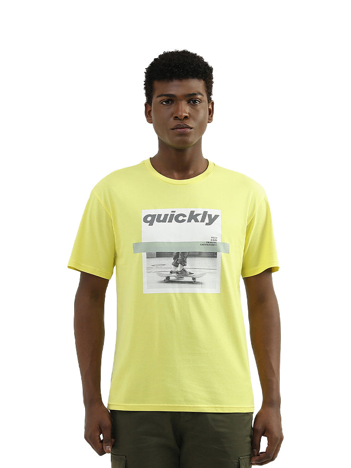 COTTON PRINTED ROUND NECK MENS T-SHIRTS