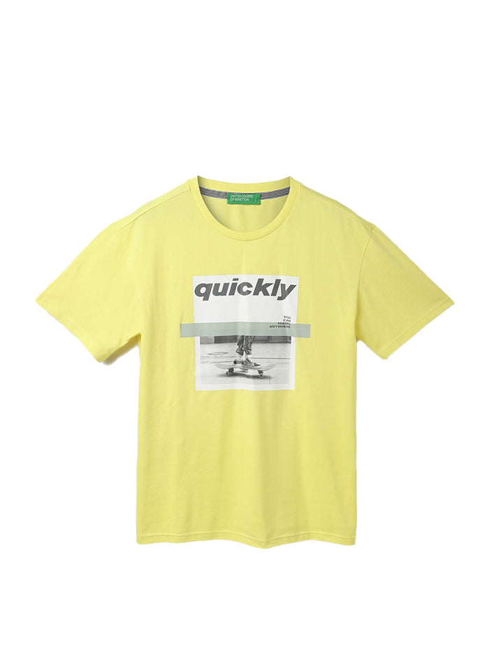 COTTON PRINTED ROUND NECK MENS T-SHIRTS