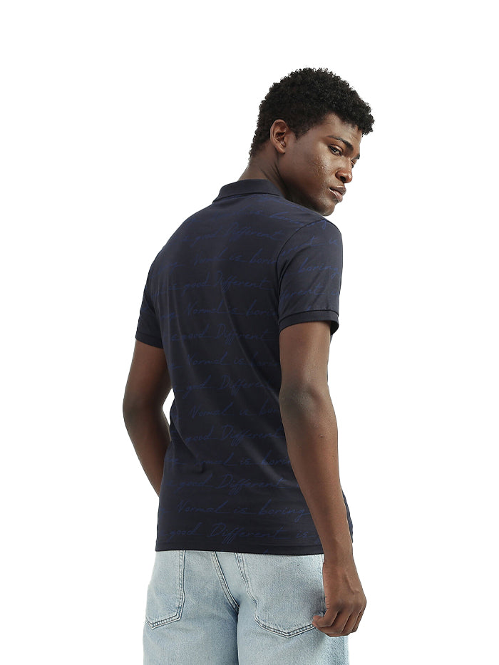 Cotton Printed Polo Collar Mens T-Shirts