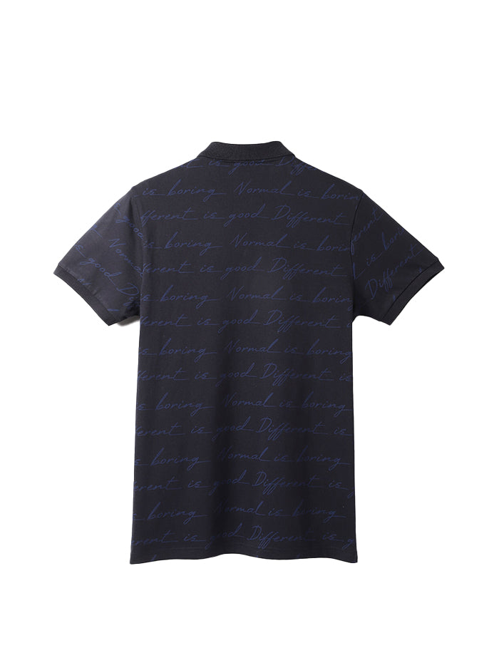 Cotton Printed Polo Collar Mens T-Shirts