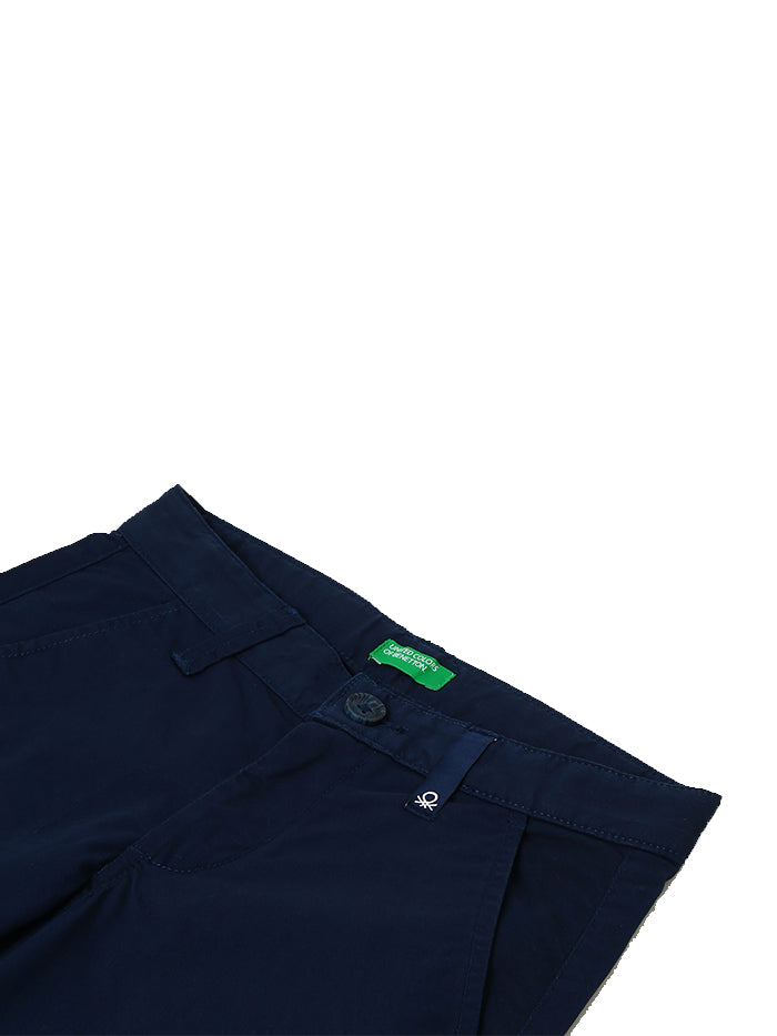 BOYS SOLID REGULAR FIT TROUSERS