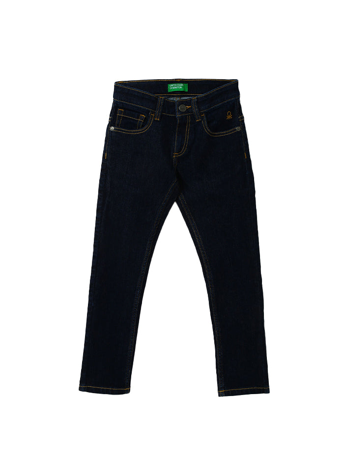 BOYS SOLID SLIM FIT JEANS
